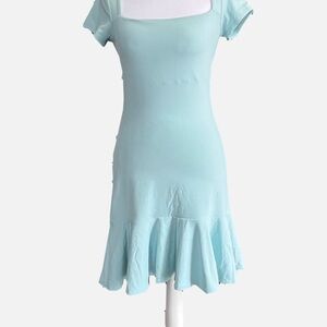 Chic Aqua Mini Dress